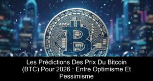 Les Prédictions Des Prix Du Bitcoin (BTC) Pour 2026 : Entre Optimisme Et Pessimisme