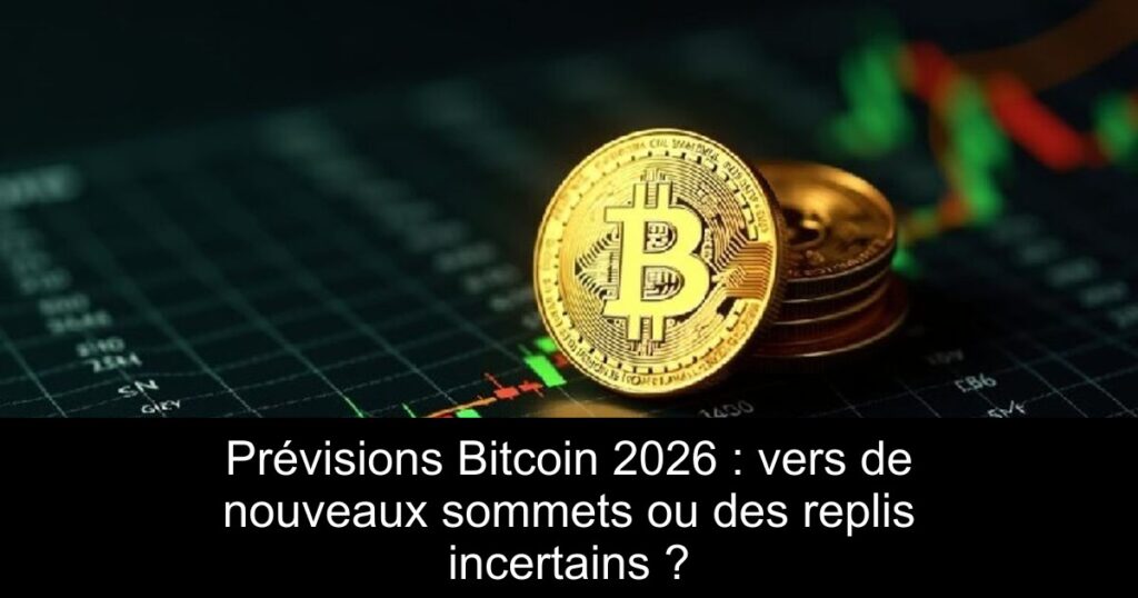 Prévisions Bitcoin 2026 : vers de nouveaux sommets ou des replis incertains ?