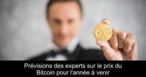 Prévisions des experts sur le prix du Bitcoin pour l&rsquo;année à venir