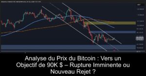 Analyse du Prix du Bitcoin : Vers un Objectif de 90K $ – Rupture Imminente ou Nouveau Rejet ?
