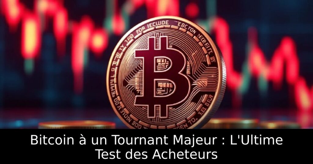 Bitcoin à un Tournant Majeur : L&rsquo;Ultime Test des Acheteurs