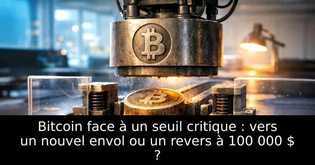 Bitcoin face à un seuil critique : vers un nouvel envol ou un revers à 100 000 $ ?
