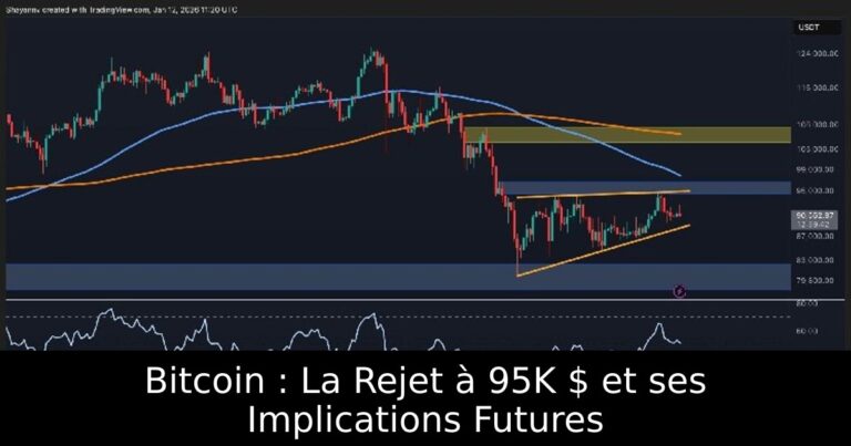 Bitcoin : La Rejet à 95K $ et ses Implications Futures