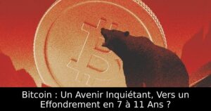 Bitcoin : Un Avenir Inquiétant, Vers un Effondrement en 7 à 11 Ans ?