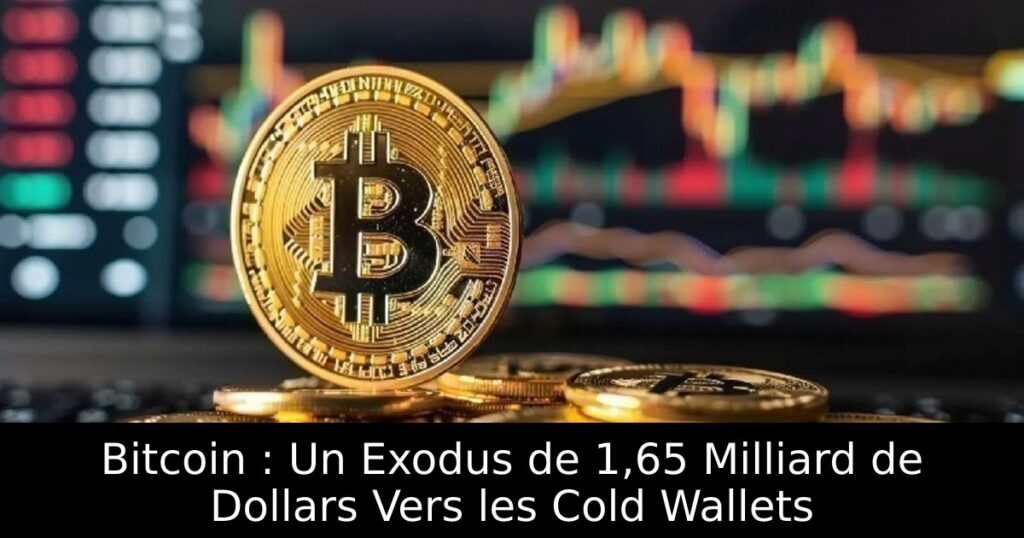Bitcoin : Un Exodus de 1,65 Milliard de Dollars Vers les Cold Wallets