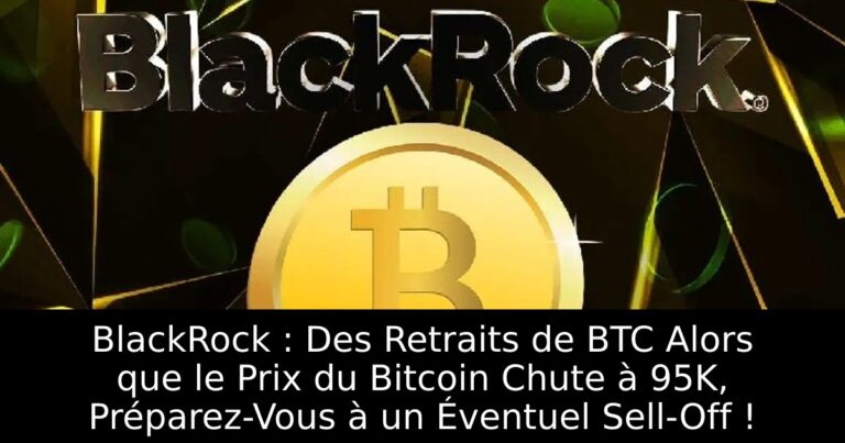 BlackRock : Des Retraits de BTC Alors que le Prix du Bitcoin Chute à 95K, Préparez-Vous à un Éventuel Sell-Off !