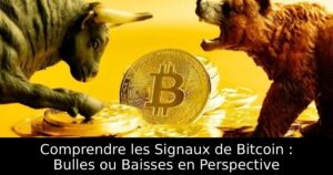 Comprendre les Signaux de Bitcoin : Bulles ou Baisses en Perspective