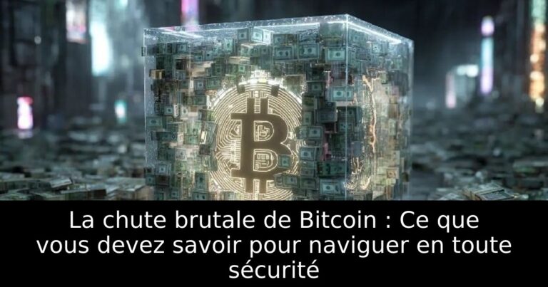 La chute brutale de Bitcoin : Ce que vous devez savoir pour naviguer en toute sécurité
