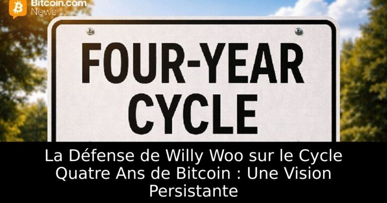 La Défense de Willy Woo sur le Cycle Quatre Ans de Bitcoin : Une Vision Persistante