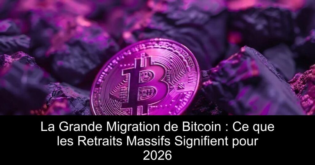 La Grande Migration de Bitcoin : Ce que les Retraits Massifs Signifient pour 2026
