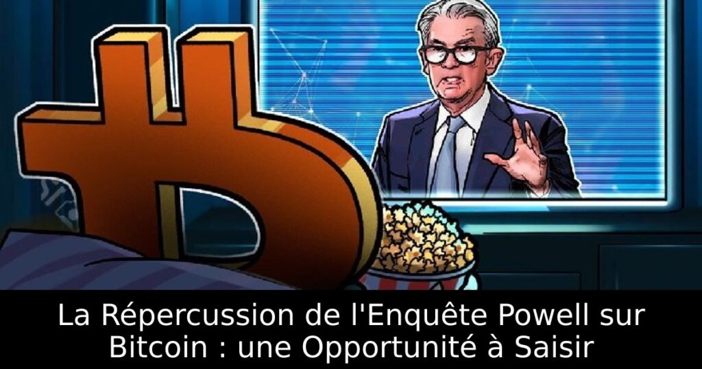 La Répercussion de l&rsquo;Enquête Powell sur Bitcoin : une Opportunité à Saisir