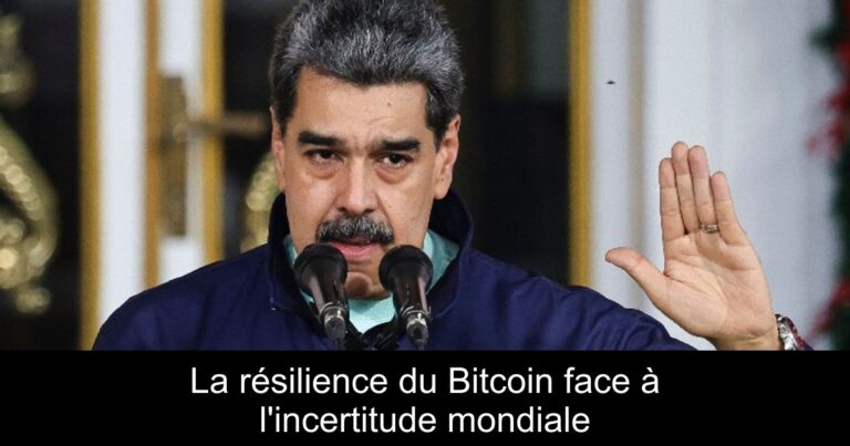 La résilience du Bitcoin face à l'incertitude mondiale