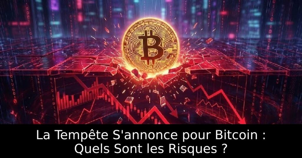 La Tempête S&rsquo;annonce pour Bitcoin : Quels Sont les Risques ?