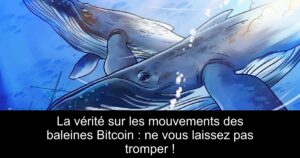 La vérité sur les mouvements des baleines Bitcoin : ne vous laissez pas tromper !