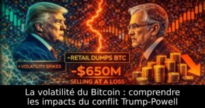 La volatilité du Bitcoin : comprendre les impacts du conflit Trump-Powell