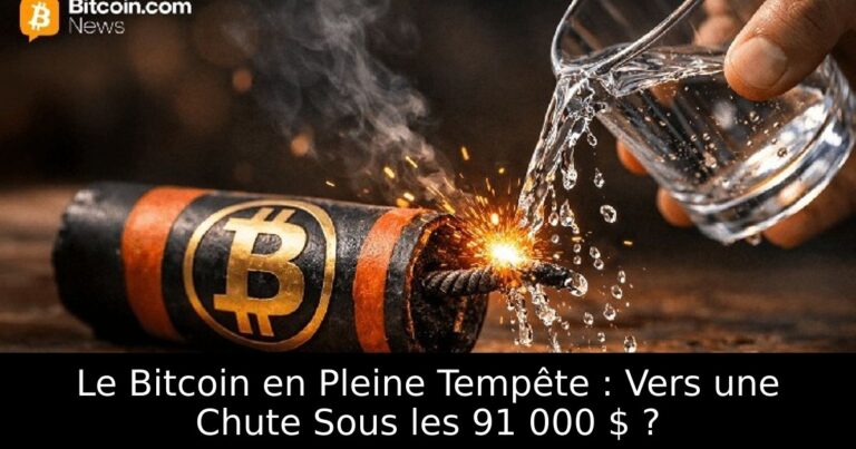 Le Bitcoin en Pleine Tempête : Vers une Chute Sous les 91 000 $ ?