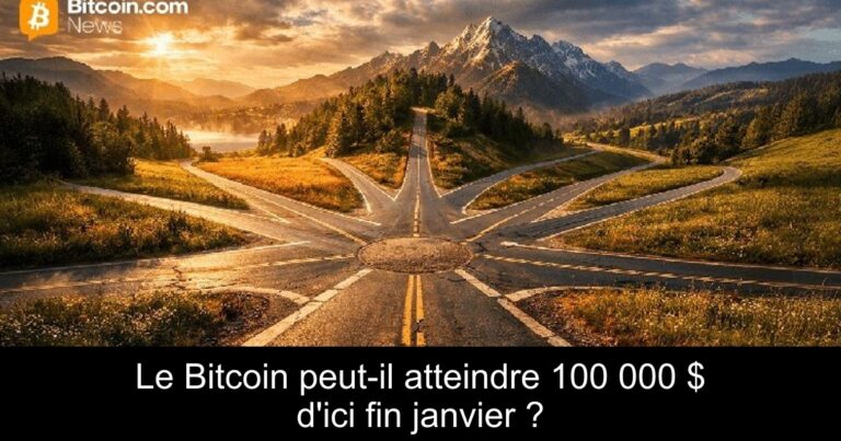 Le Bitcoin peut-il atteindre 100 000 $ d'ici fin janvier ?