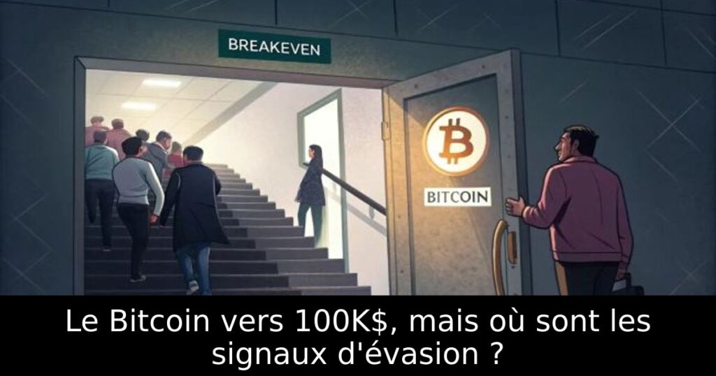Le Bitcoin vers 100K$, mais où sont les signaux d&rsquo;évasion ?