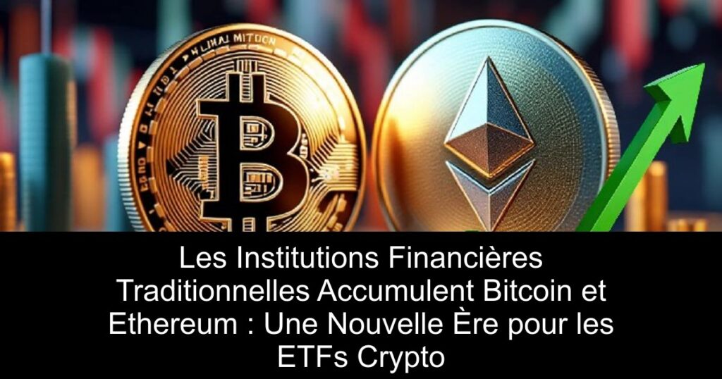 Les Institutions Financières Traditionnelles Accumulent Bitcoin et Ethereum : Une Nouvelle Ère pour les ETFs Crypto