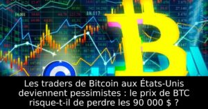 Les traders de Bitcoin aux États-Unis deviennent pessimistes : le prix de BTC risque-t-il de perdre les 90 000 $ ?