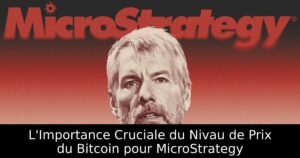 L&rsquo;Importance Cruciale du Nivau de Prix du Bitcoin pour MicroStrategy