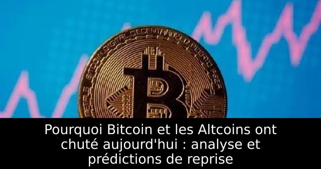 Pourquoi Bitcoin et les Altcoins ont chuté aujourd&rsquo;hui : analyse et prédictions de reprise