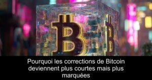 Pourquoi les corrections de Bitcoin deviennent plus courtes mais plus marquées