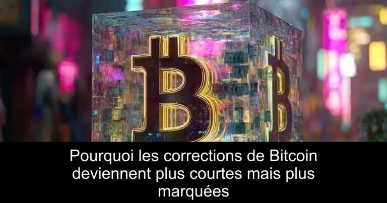 Pourquoi les corrections de Bitcoin deviennent plus courtes mais plus marquées