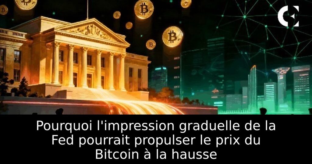 Pourquoi l&rsquo;impression graduelle de la Fed pourrait propulser le prix du Bitcoin à la hausse