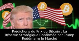 Prédictions du Prix du Bitcoin : La Réserve Stratégique Confirmée par Trump Redémarre le Marché