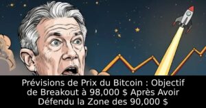 Prévisions de Prix du Bitcoin : Objectif de Breakout à 98,000 $ Après Avoir Défendu la Zone des 90,000 $