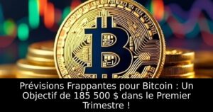 Prévisions Frappantes pour Bitcoin : Un Objectif de 185 500 $ dans le Premier Trimestre !