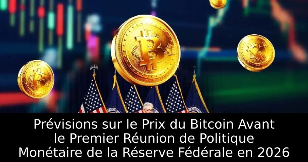 Prévisions sur le Prix du Bitcoin Avant le Premier Réunion de Politique Monétaire de la Réserve Fédérale en 2026