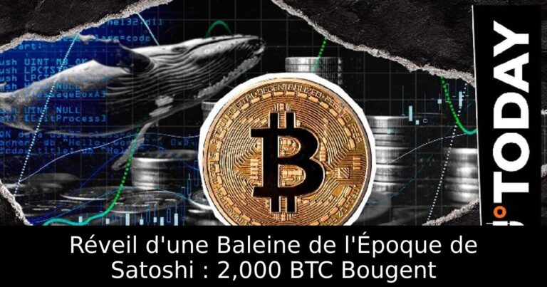 Réveil d'une Baleine de l'Époque de Satoshi : 2,000 BTC Bougent