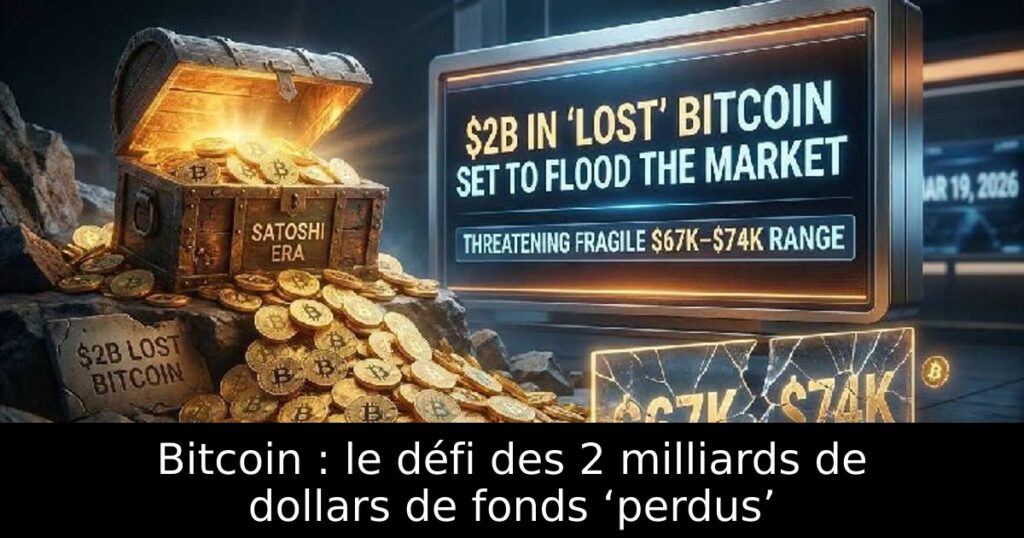 Bitcoin : le défi des 2 milliards de dollars de fonds ‘perdus’