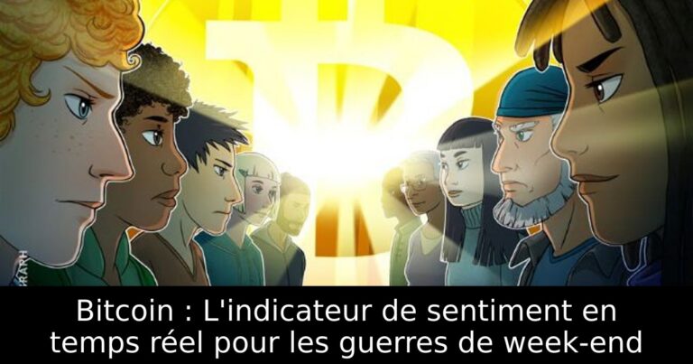 Bitcoin : L'indicateur de sentiment en temps réel pour les guerres de week-end