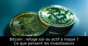 Bitcoin : refuge sûr ou actif à risque ? Ce que pensent les investisseurs