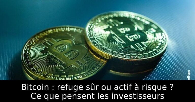 Bitcoin : refuge sûr ou actif à risque ? Ce que pensent les investisseurs
