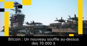 Bitcoin : Un nouveau souffle au-dessus des 70 000 $