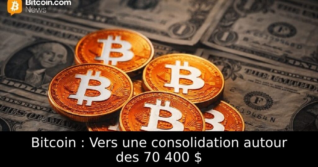 Bitcoin : Vers une consolidation autour des 70 400 $