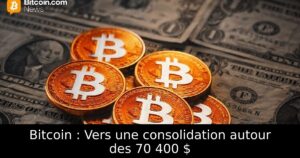 Bitcoin : Vers une consolidation autour des 70 400 $