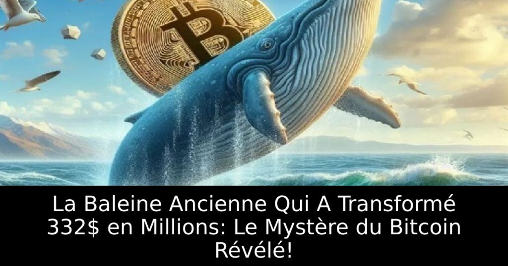 La Baleine Ancienne Qui A Transformé 332$ en Millions: Le Mystère du Bitcoin Révélé!
