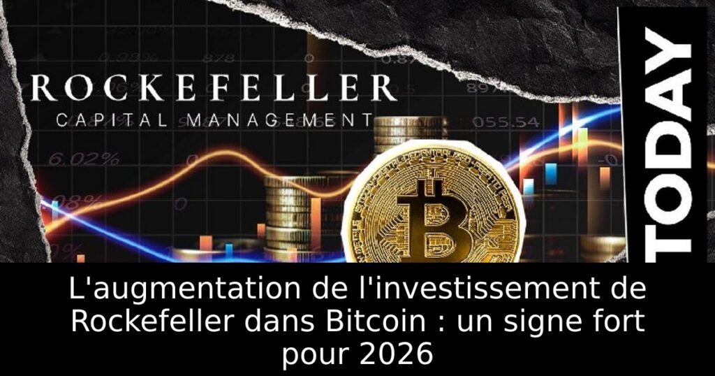 L&rsquo;augmentation de l&rsquo;investissement de Rockefeller dans Bitcoin : un signe fort pour 2026