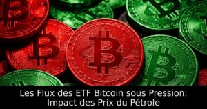 Les Flux des ETF Bitcoin sous Pression: Impact des Prix du Pétrole