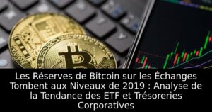 Les Réserves de Bitcoin sur les Échanges Tombent aux Niveaux de 2019 : Analyse de la Tendance des ETF et Trésoreries Corporatives