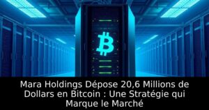 Mara Holdings Dépose 20,6 Millions de Dollars en Bitcoin : Une Stratégie qui Marque le Marché