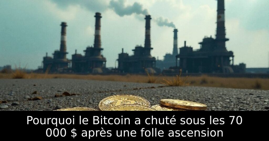 Pourquoi le Bitcoin a chuté sous les 70 000 $ après une folle ascension