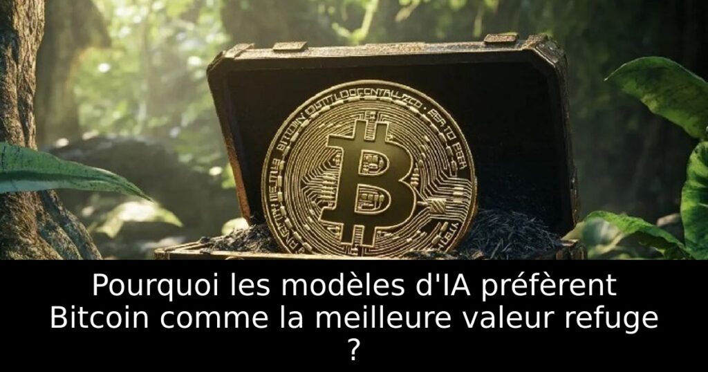 Pourquoi les modèles d&rsquo;IA préfèrent Bitcoin comme la meilleure valeur refuge ?