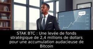 STAK BTC : Une levée de fonds stratégique de 2,4 millions de dollars pour une accumulation audacieuse de Bitcoin