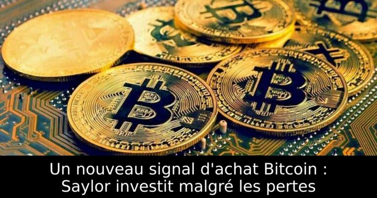 Un nouveau signal d'achat Bitcoin : Saylor investit malgré les pertes